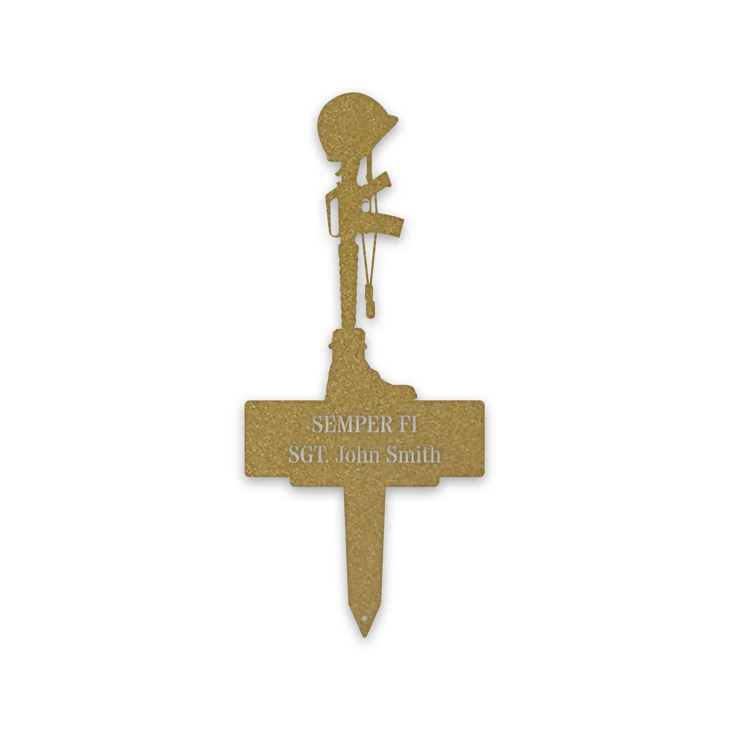 Military Memorial Stake - Personalized