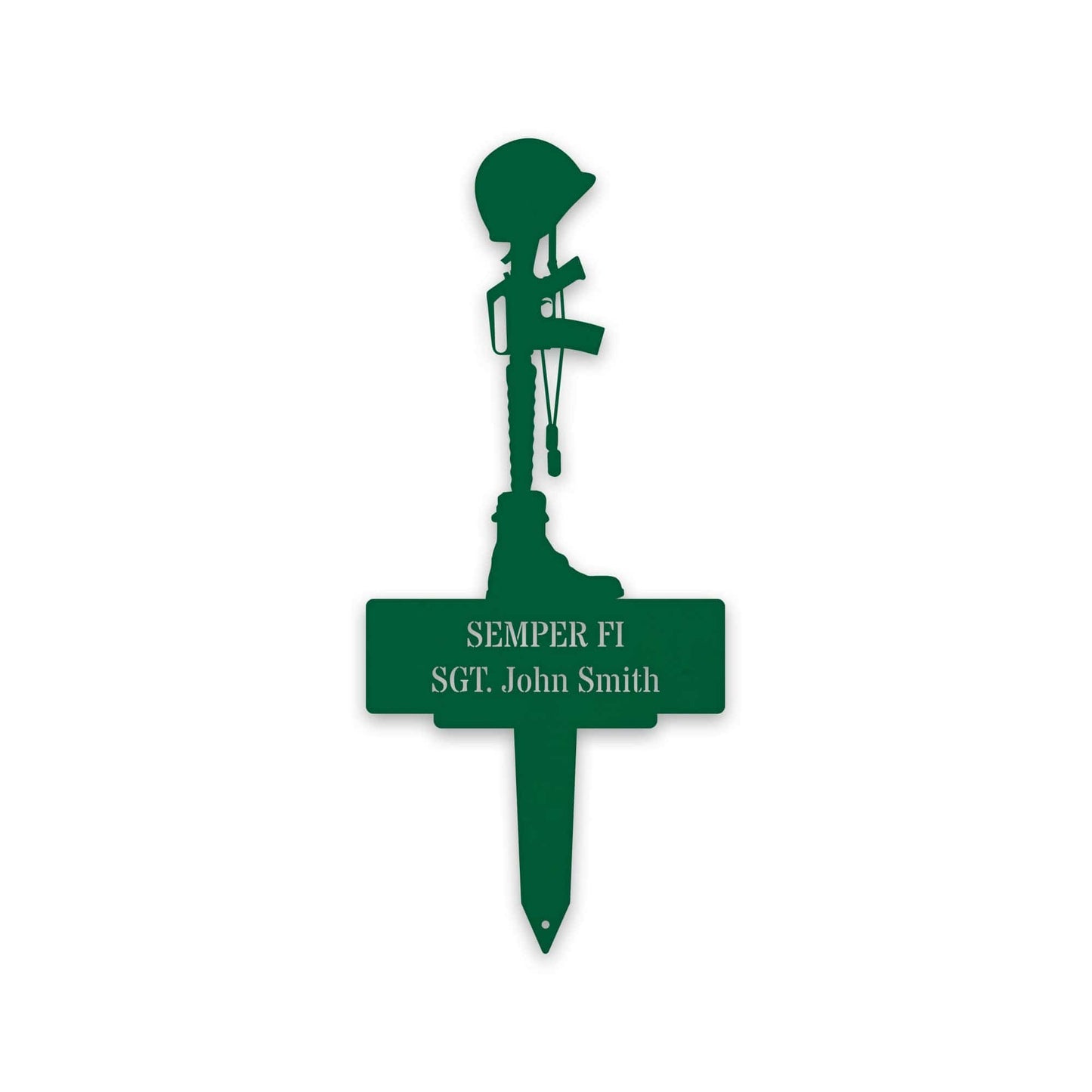 Military Memorial Stake - Personalized
