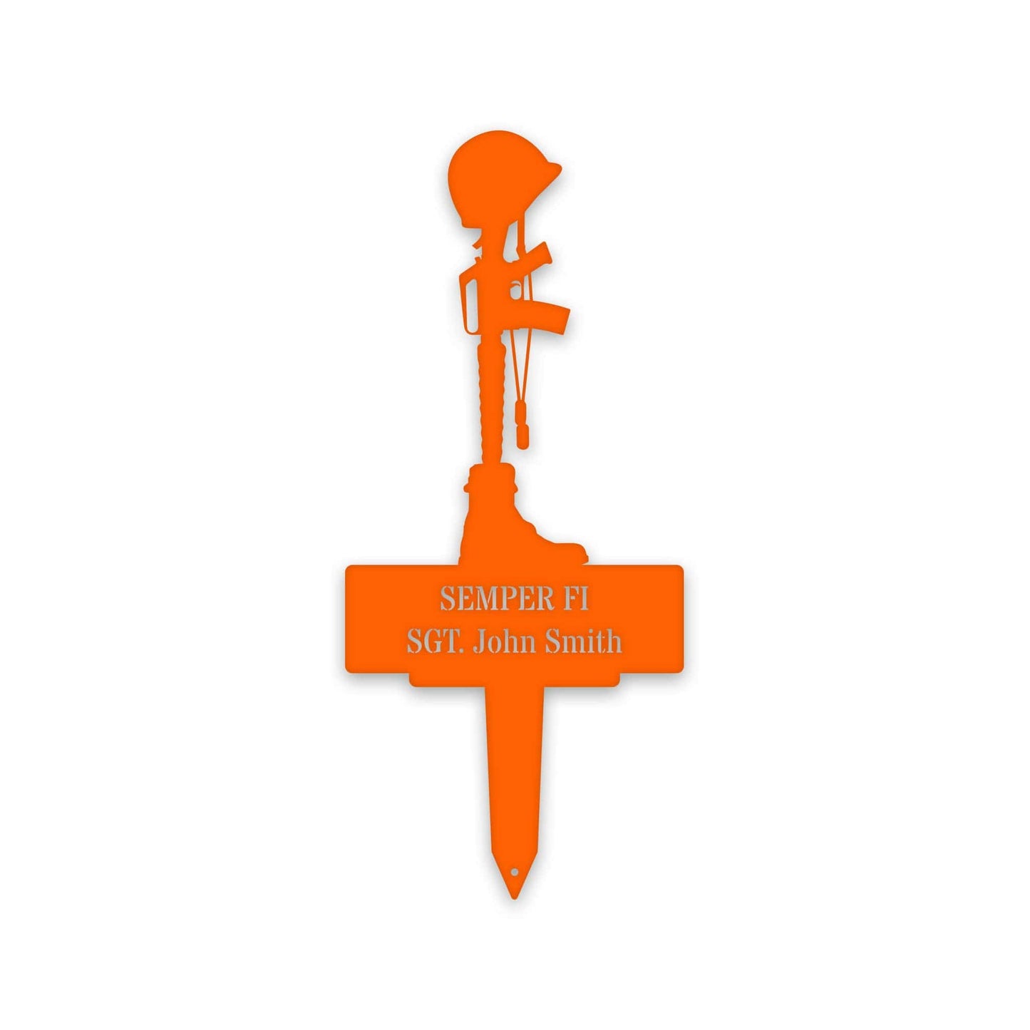 Military Memorial Stake - Personalized