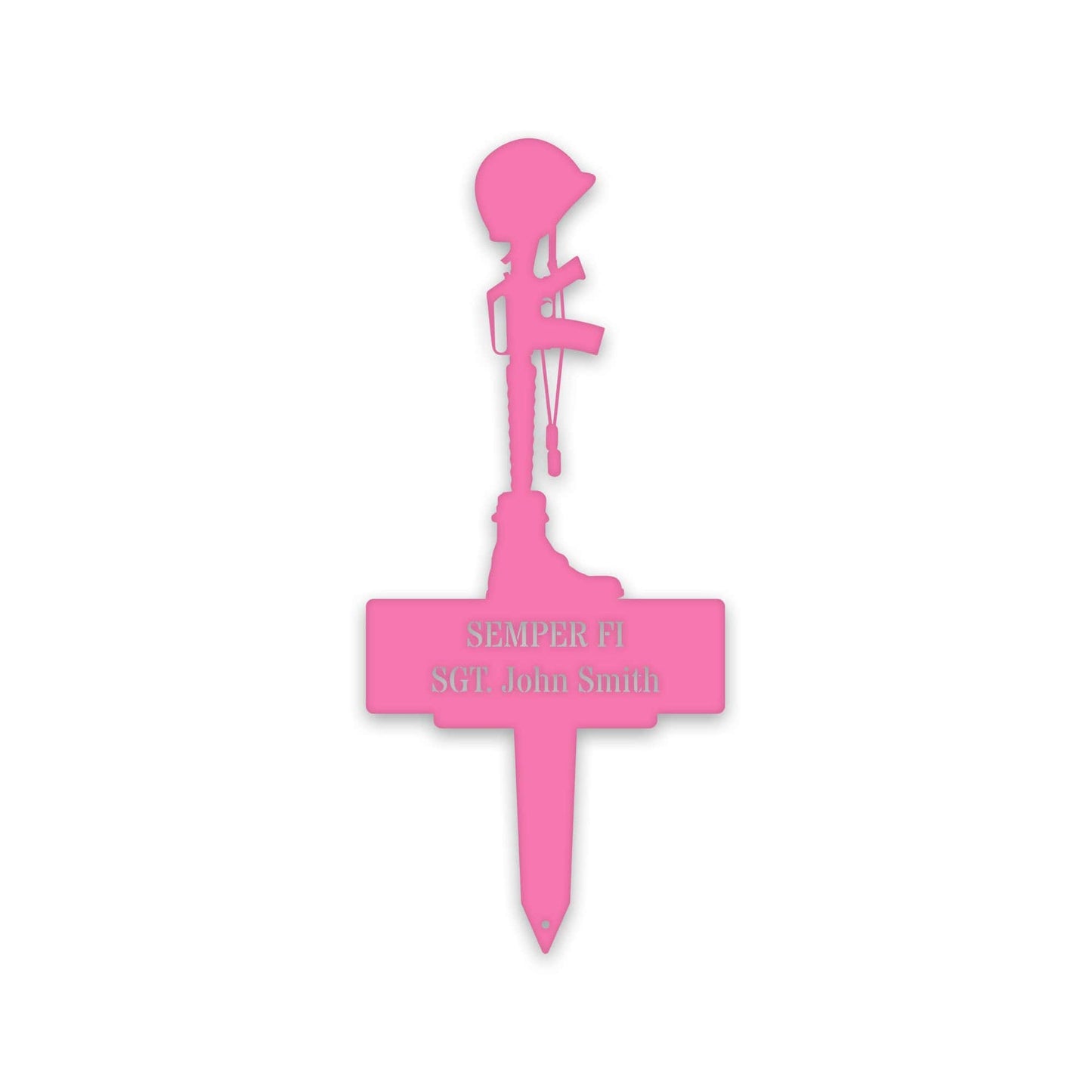 Military Memorial Stake - Personalized