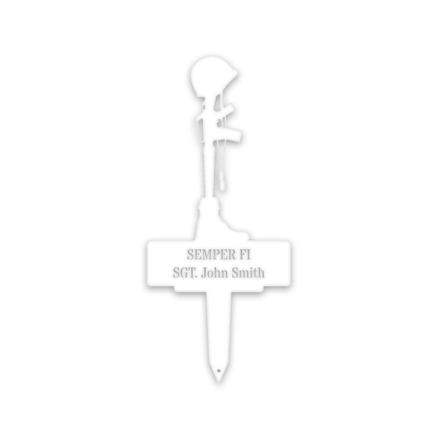 Military Memorial Stake - Personalized