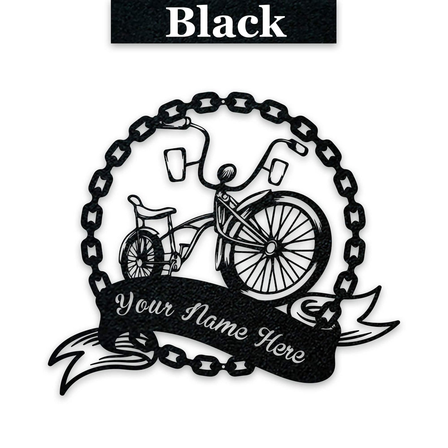 Nostalgic Old School Banana Bike Personalized Metal Sign