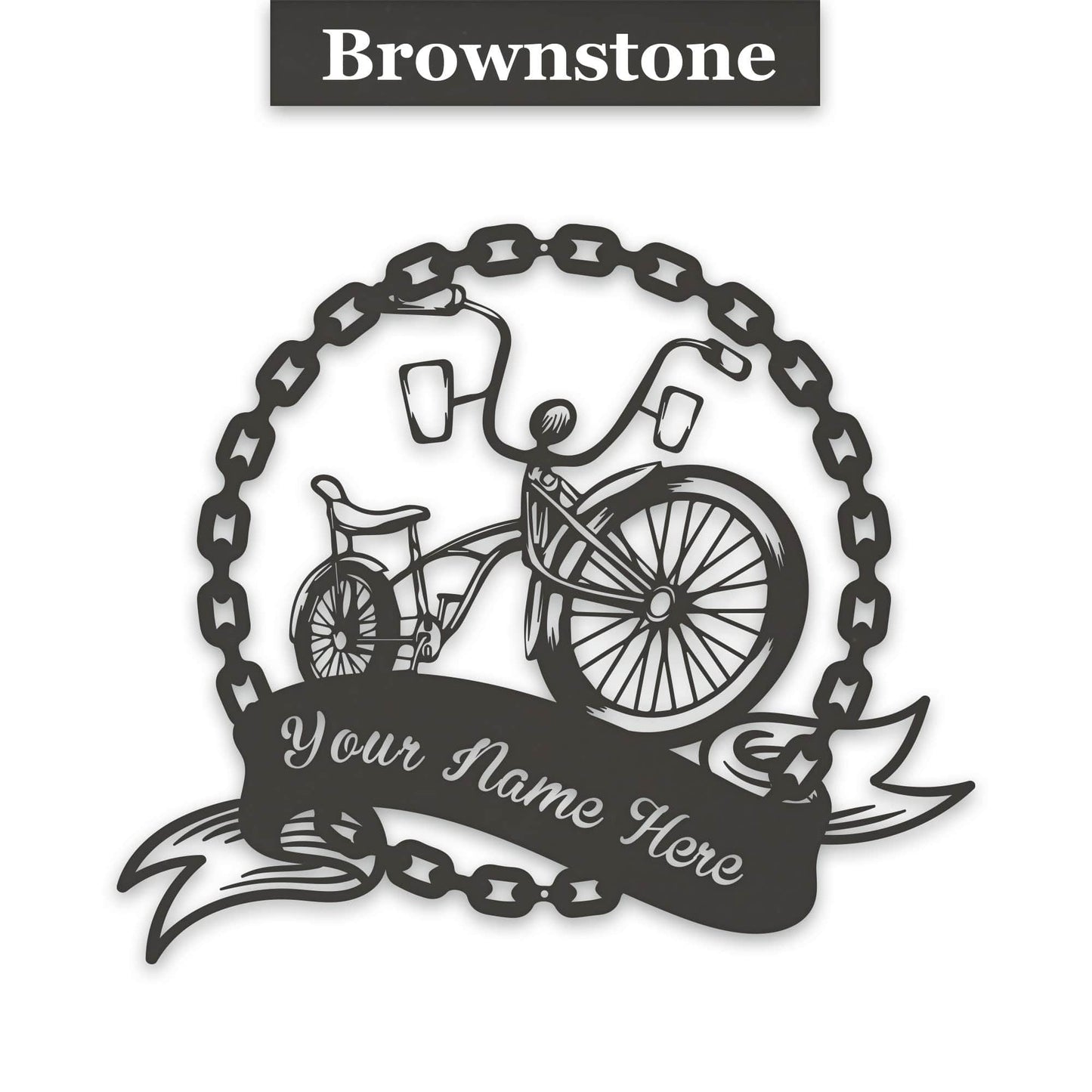 Nostalgic Old School Banana Bike Personalized Metal Sign