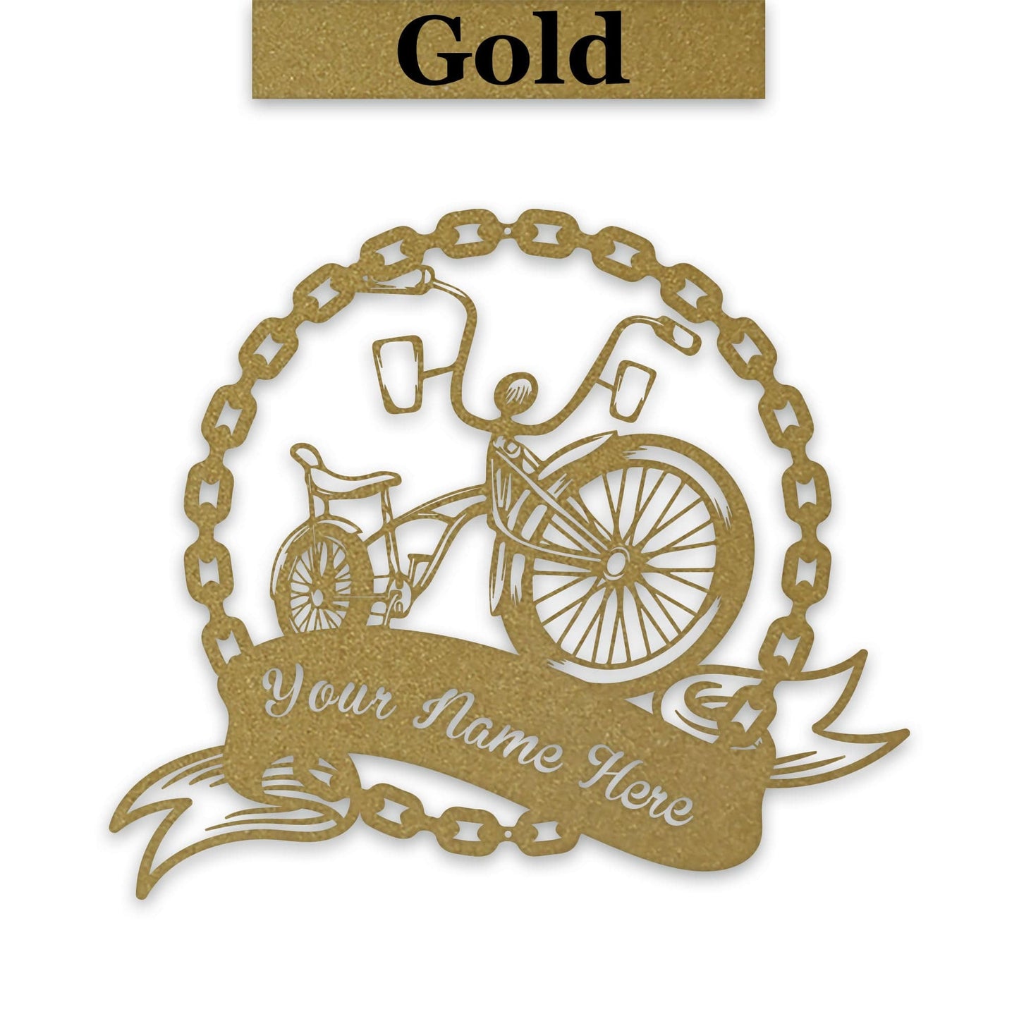 Nostalgic Old School Banana Bike Personalized Metal Sign