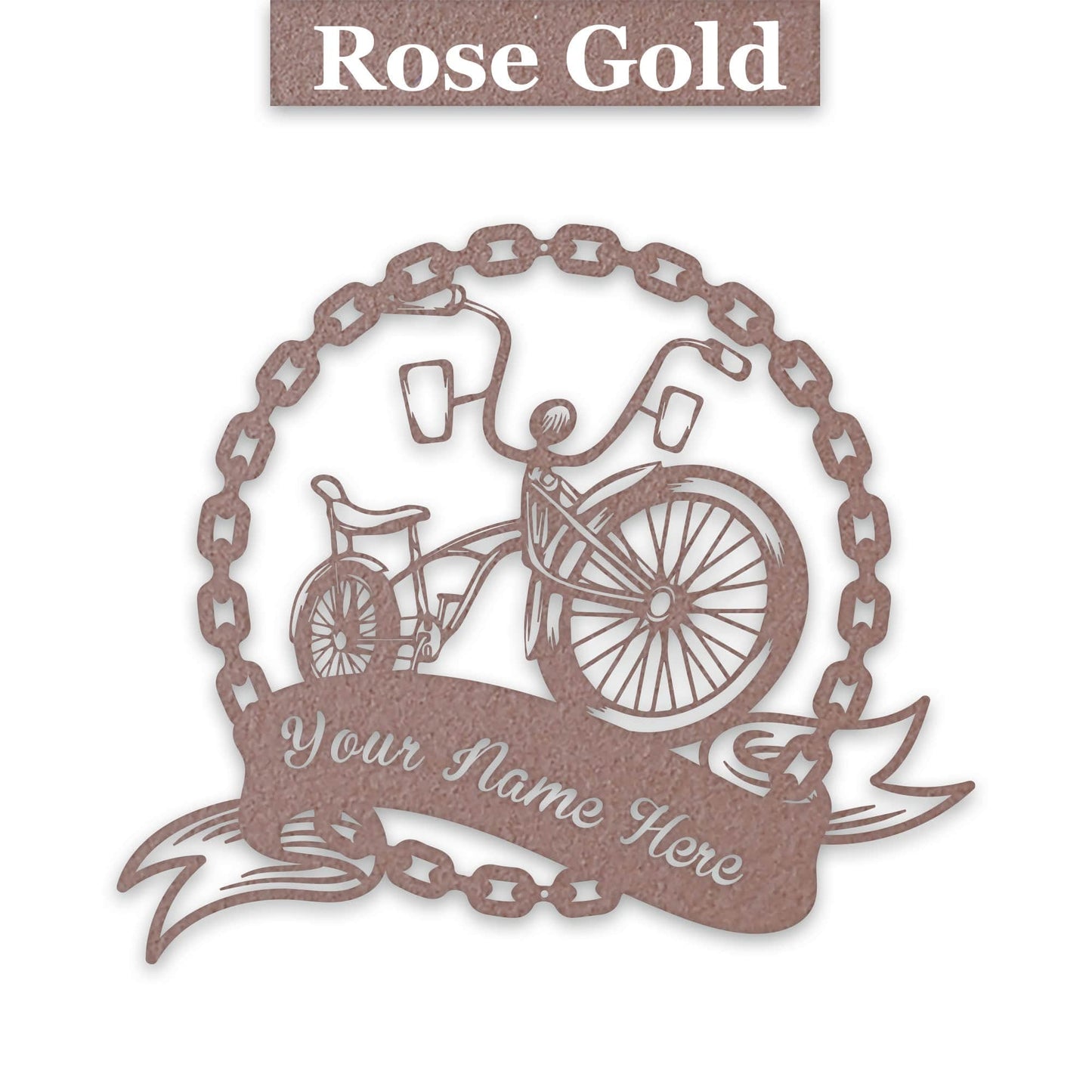 Nostalgic Old School Banana Bike Personalized Metal Sign