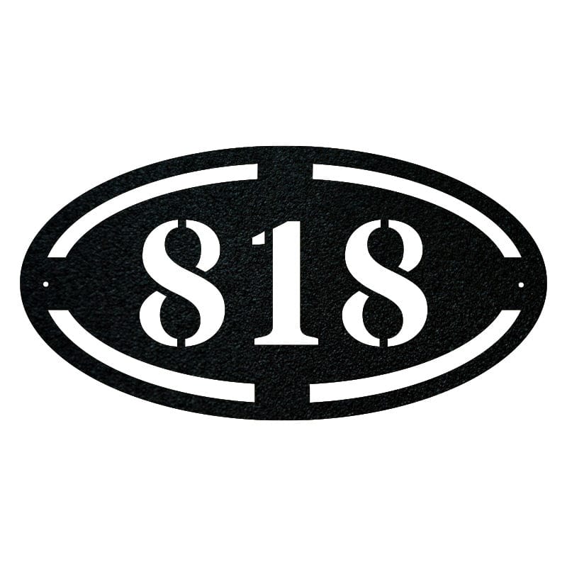 Oval Address Sign