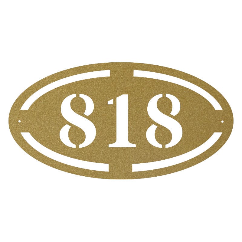 Oval Address Sign