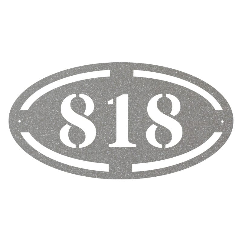 Oval Address Sign