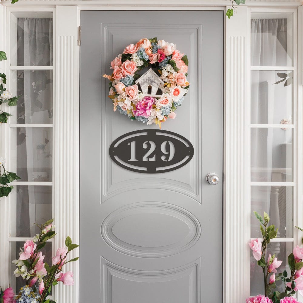 Oval Address Sign