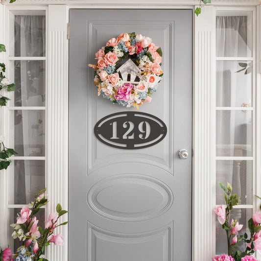 Oval Address Sign