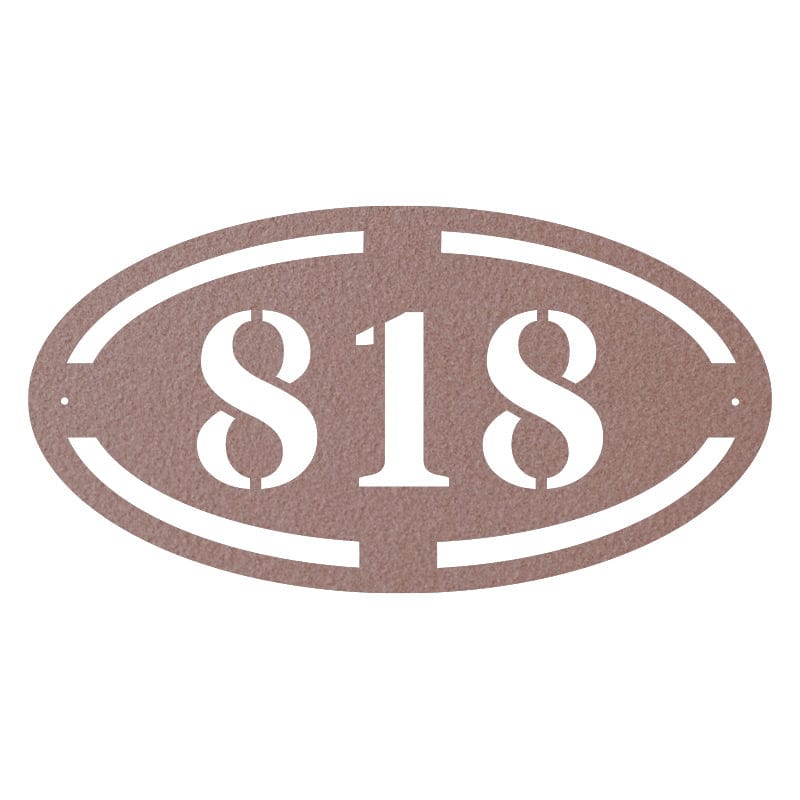 Oval Address Sign