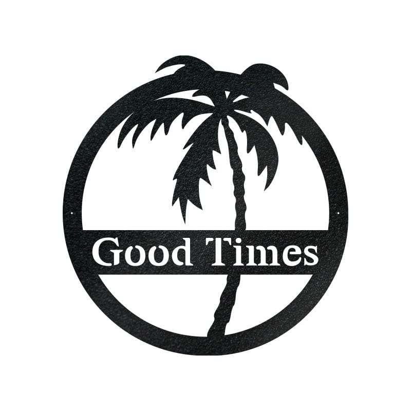 Palm Tree Metal Monogram Sign For Ocean Lovers