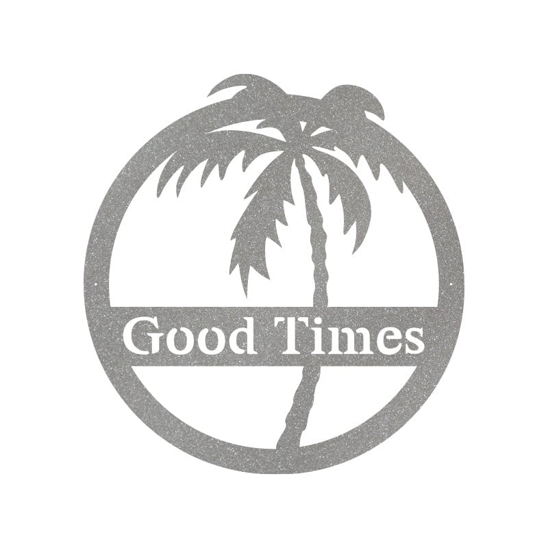 Palm Tree Metal Monogram Sign For Ocean Lovers