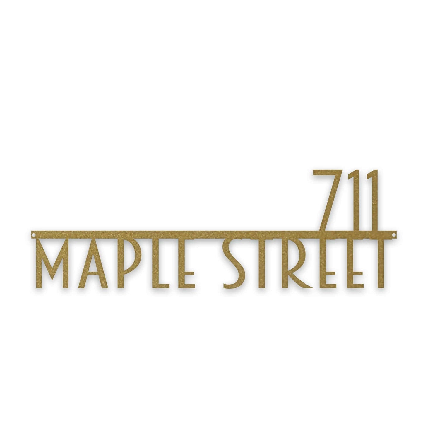 Personalized Modern Deco Address Sign
