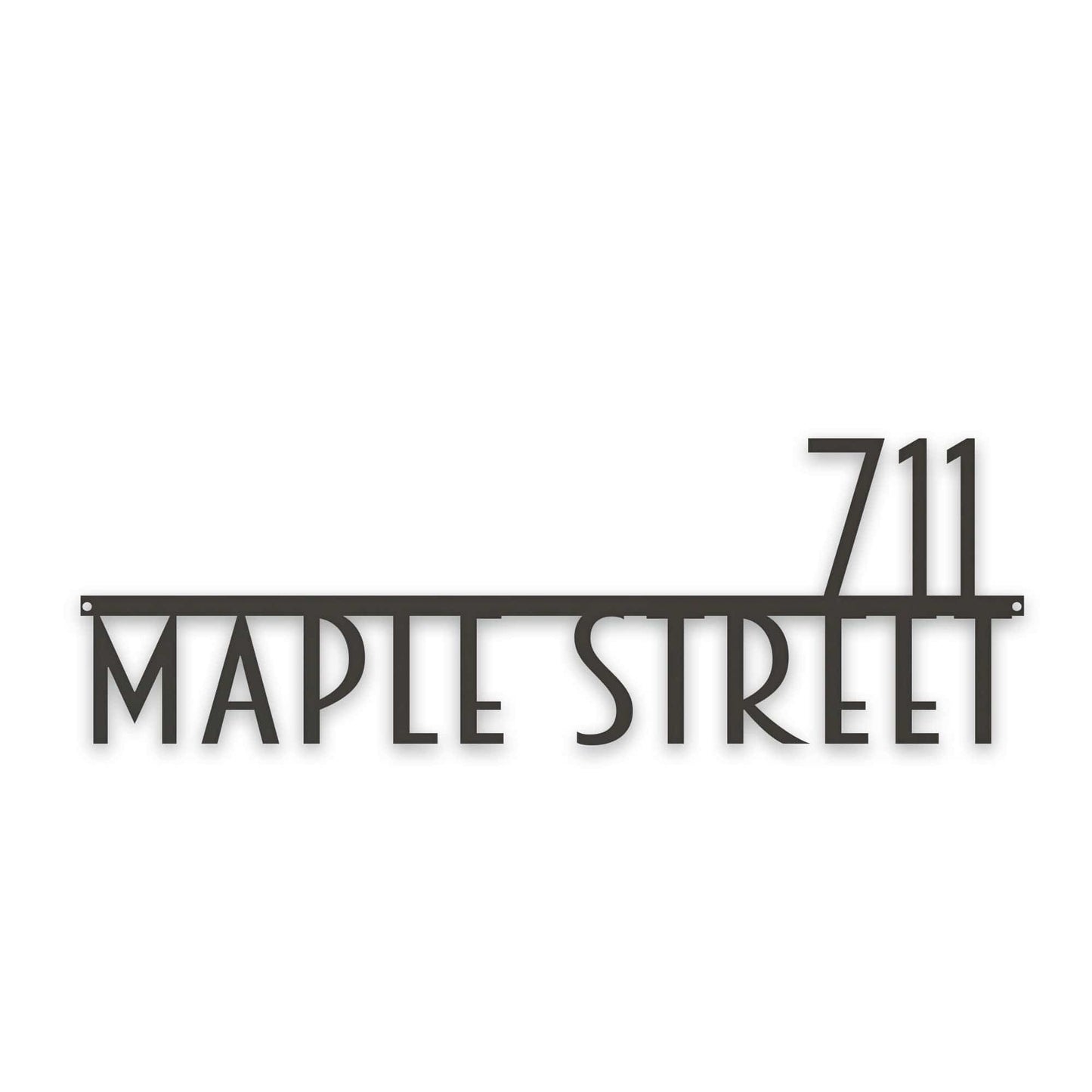 Personalized Modern Deco Address Sign