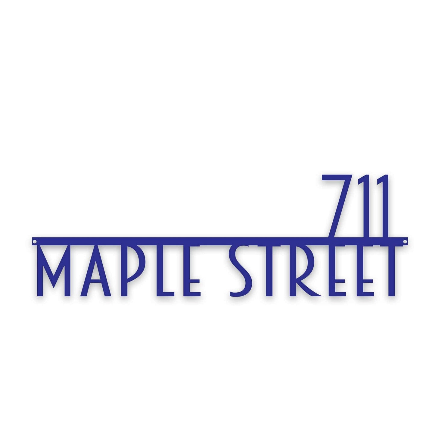 Personalized Modern Deco Address Sign