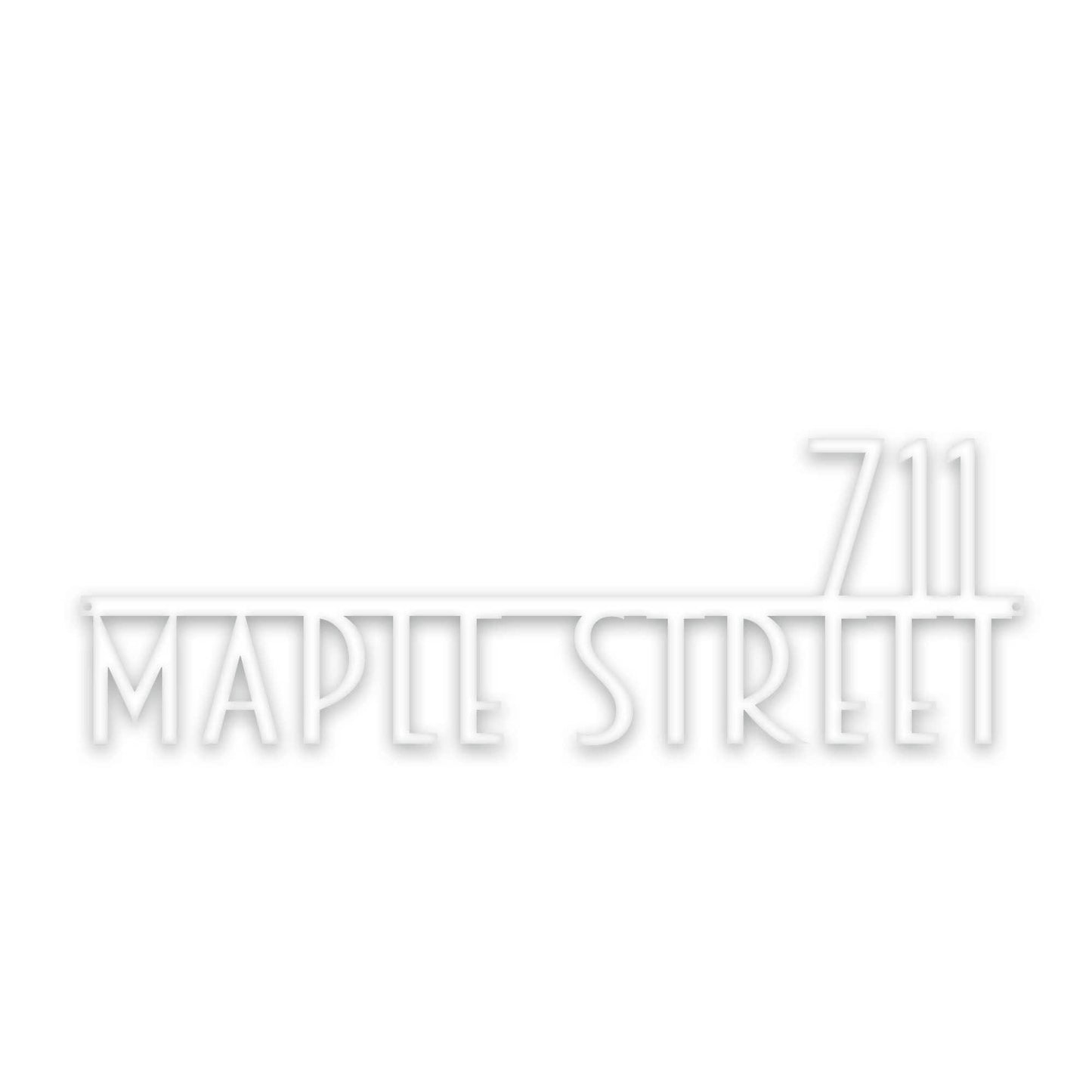 Personalized Modern Deco Address Sign