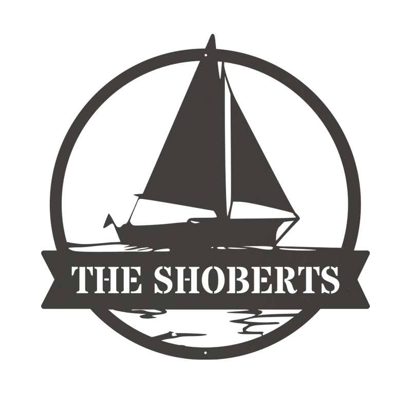 Personalized Sailboat Monogram