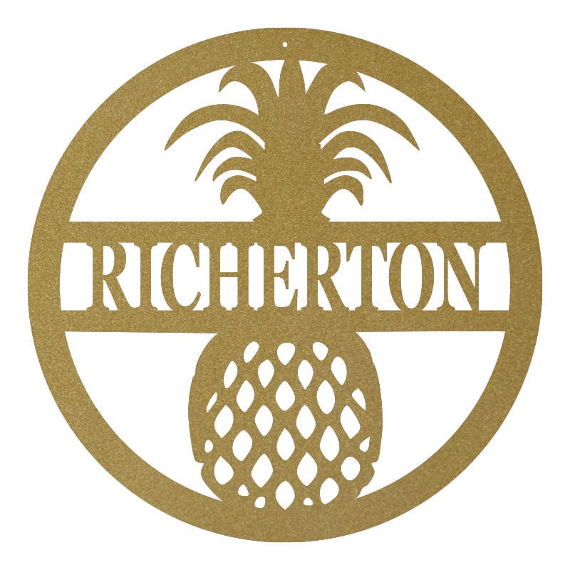 Pineapple Name Monogram