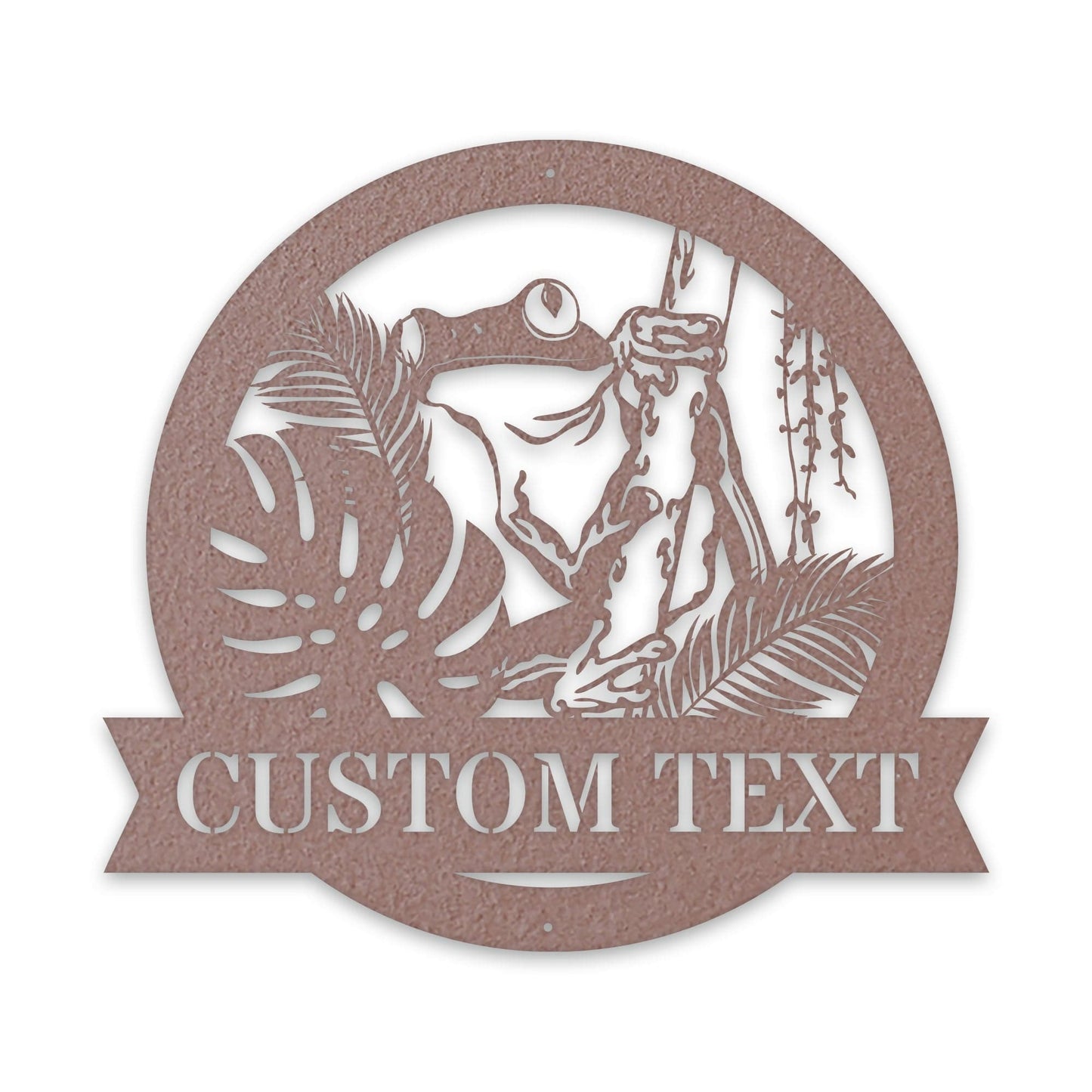 Rainforest Tree Frog Personalized Metal Sign