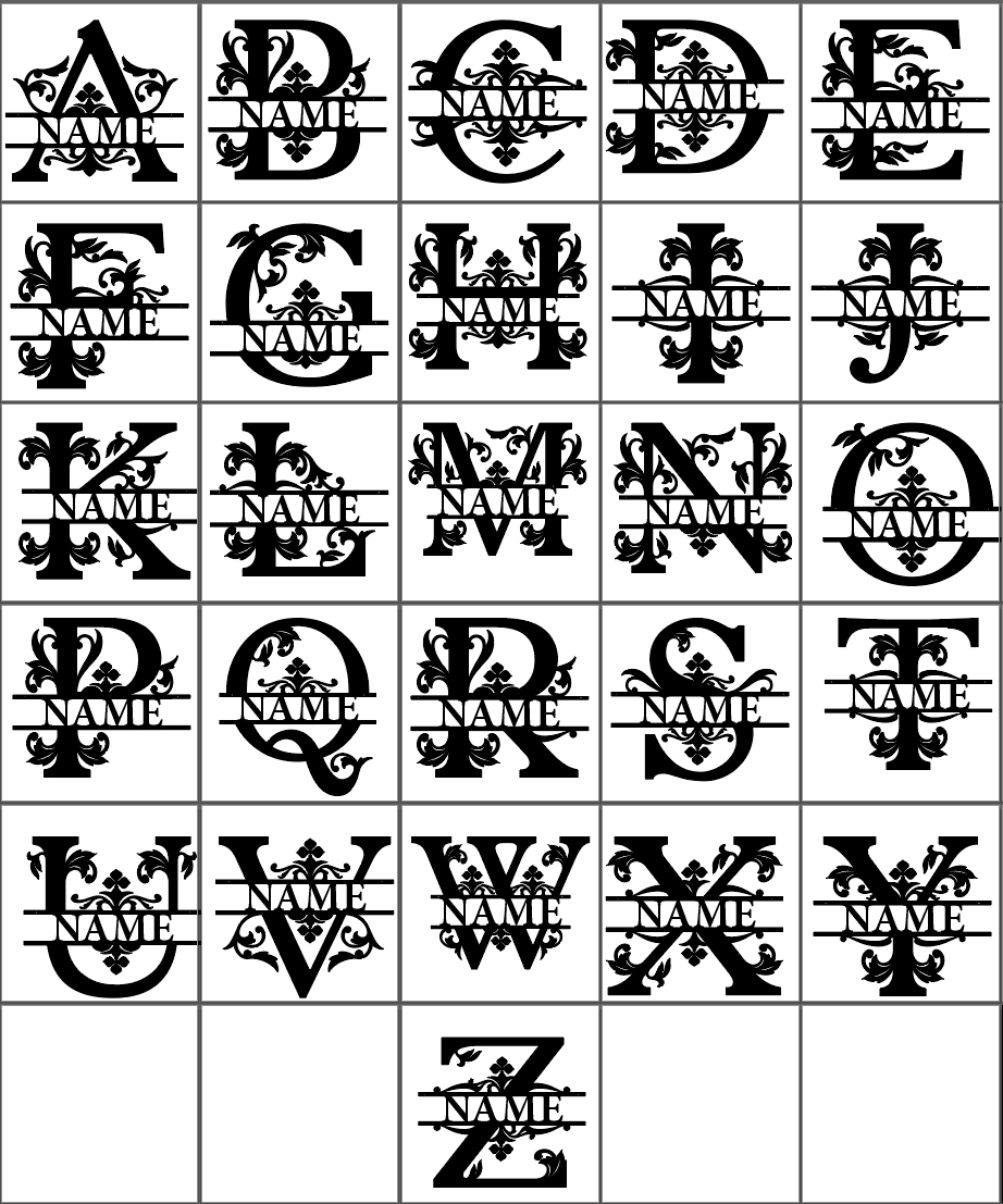 Regal Name Monogram