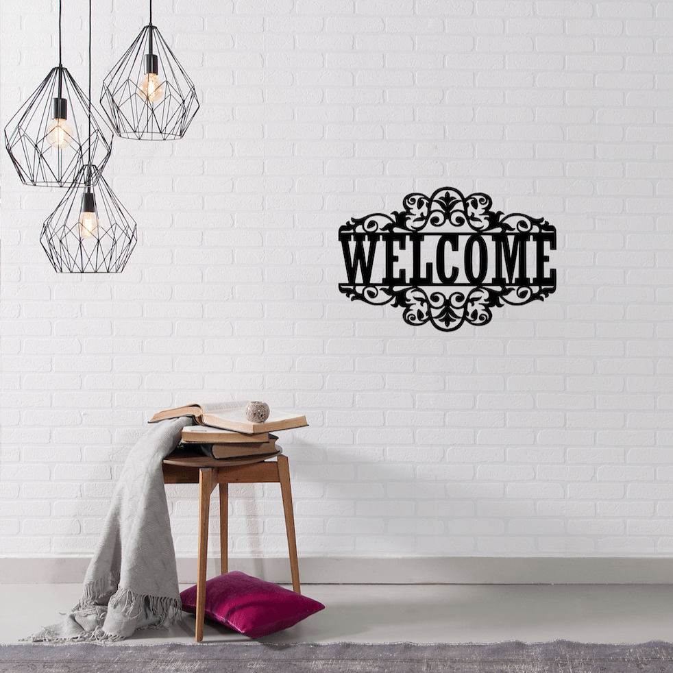 Rustic Welcome - Metal Sign