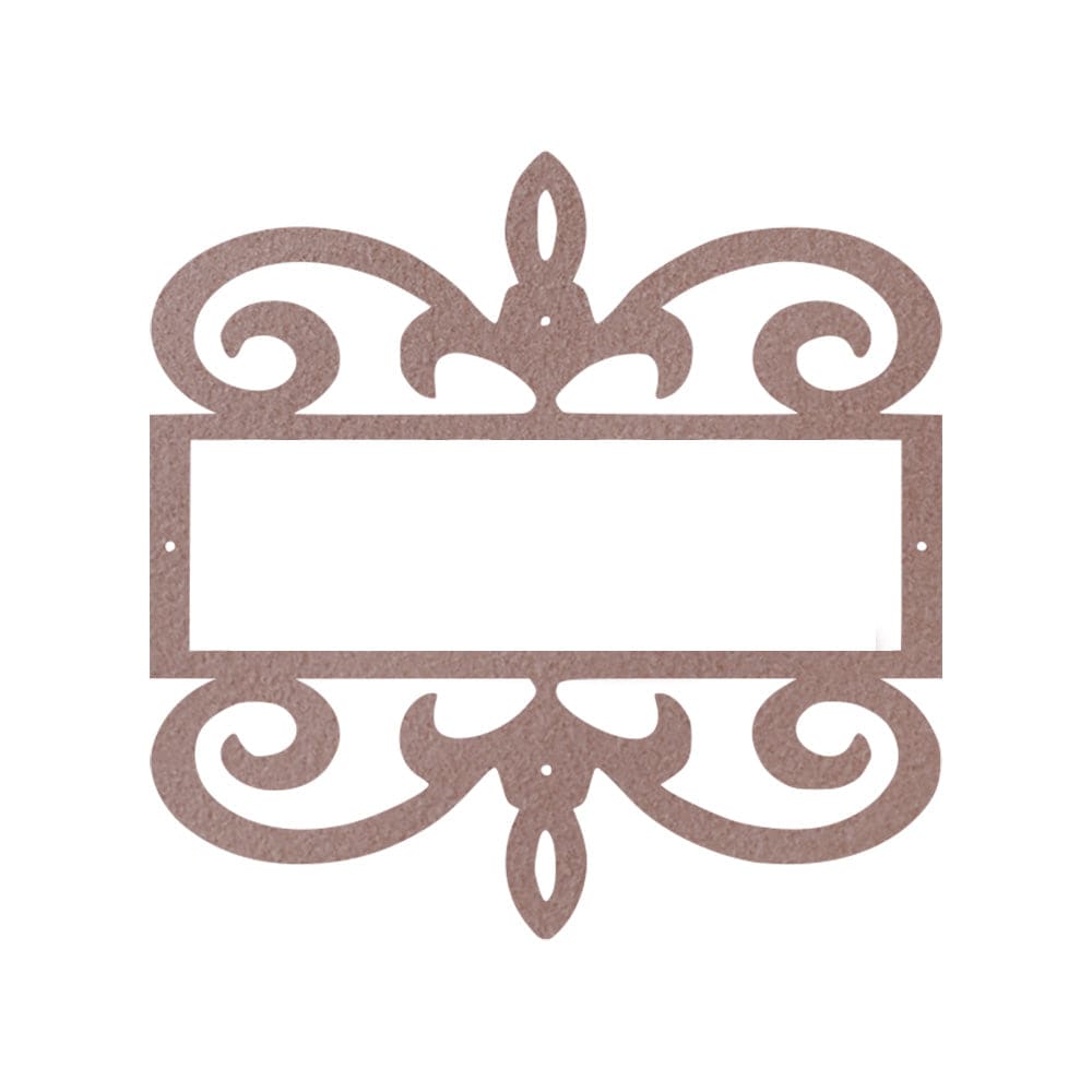 Scroll Address Metal Sign