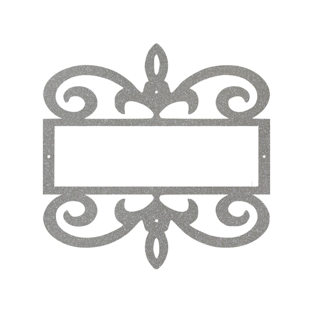 Scroll Address Metal Sign