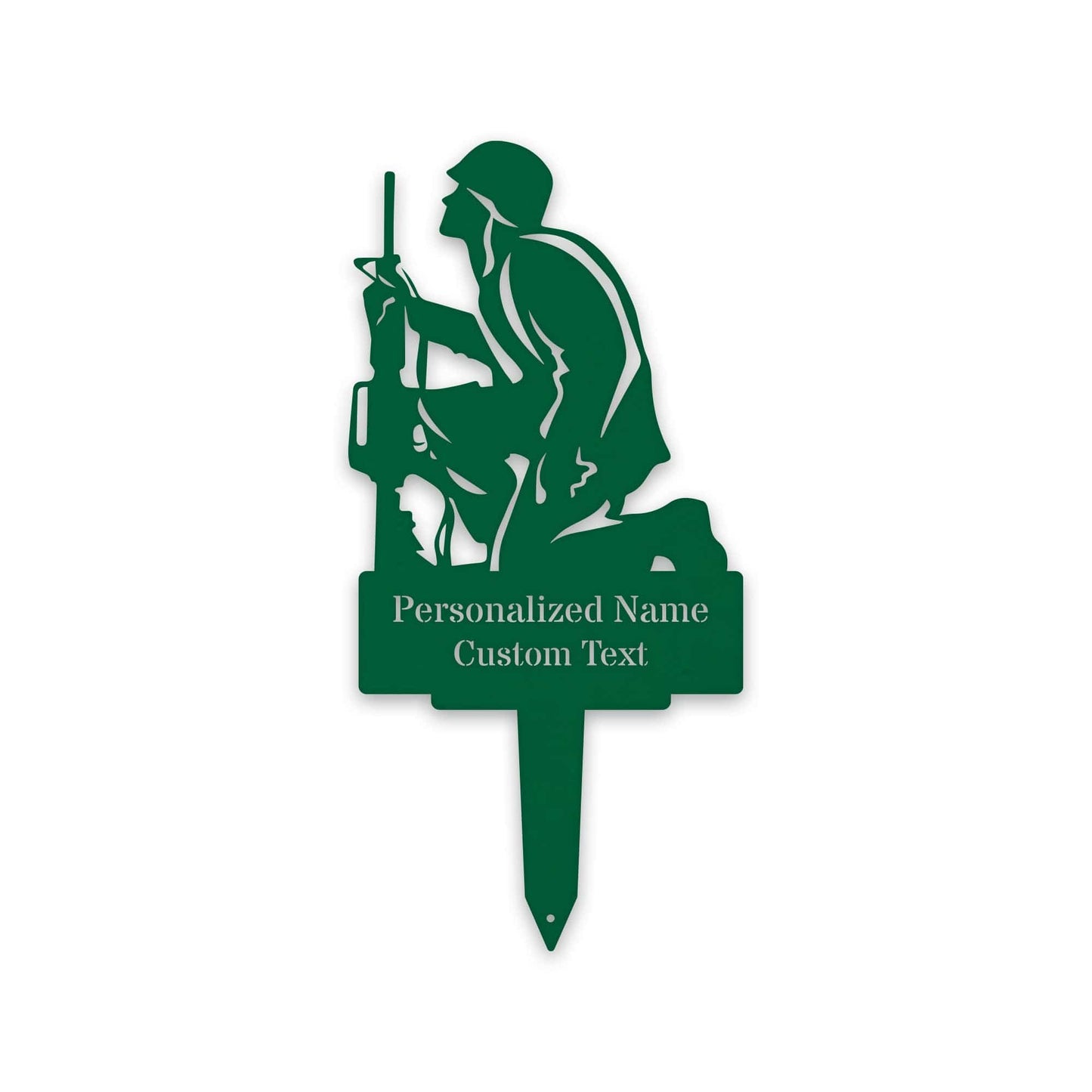 Soldier Memorial Stake - Personalized