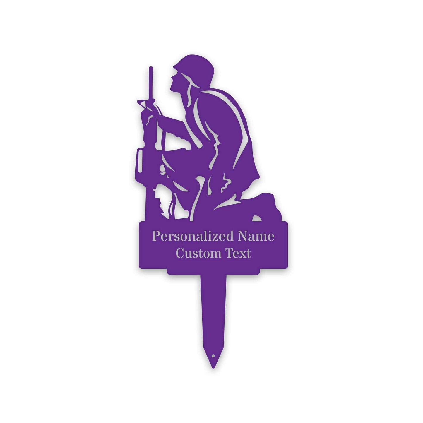 Soldier Memorial Stake - Personalized