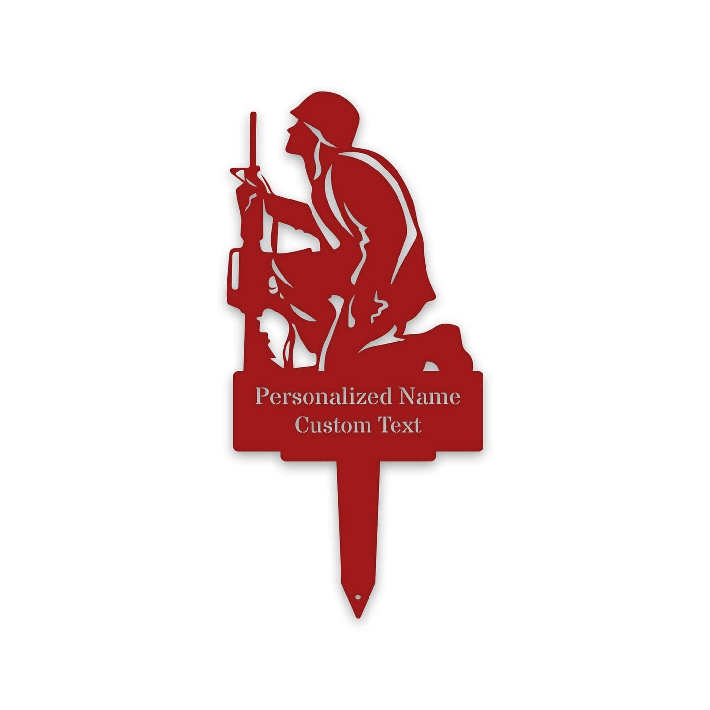 Soldier Memorial Stake - Personalized