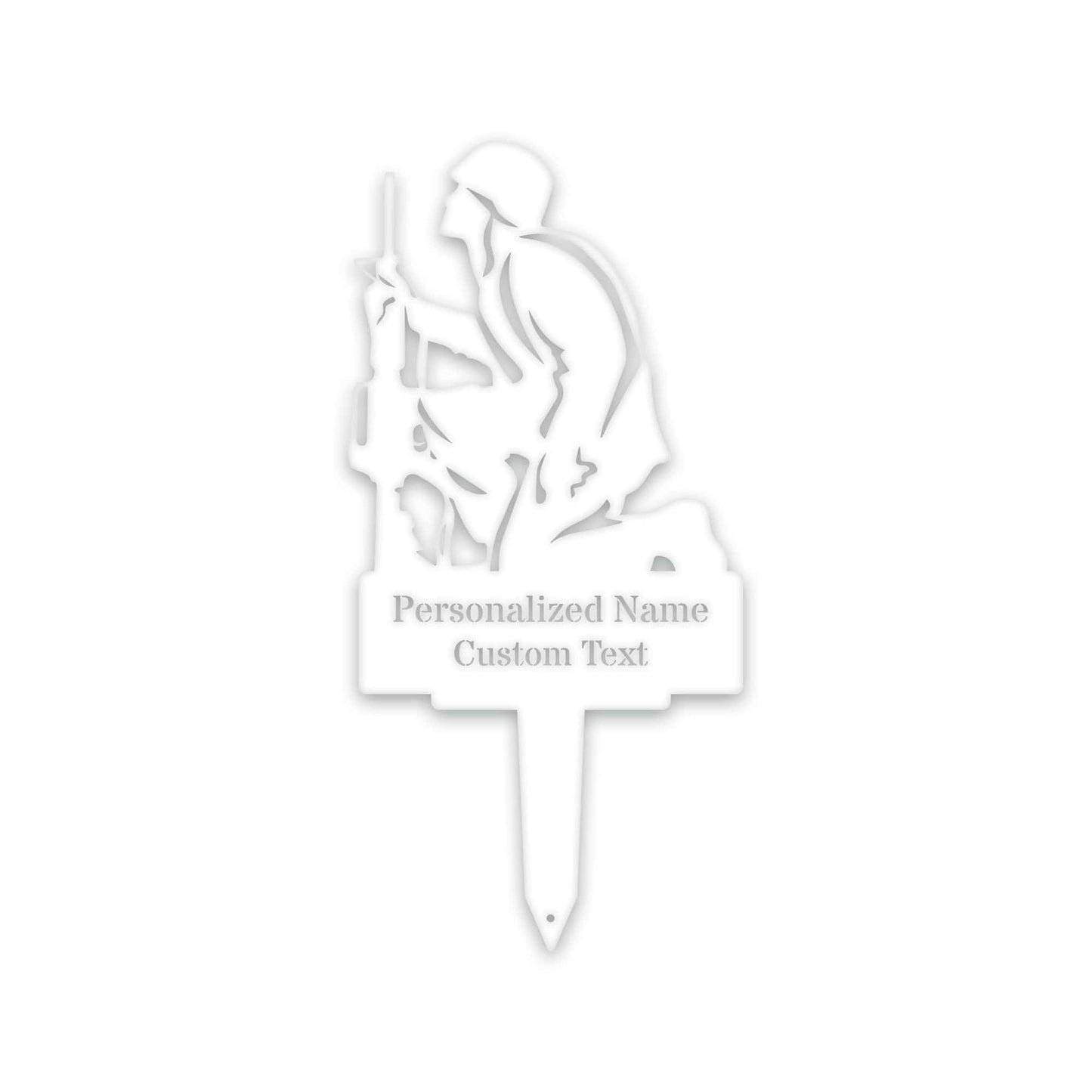 Soldier Memorial Stake - Personalized