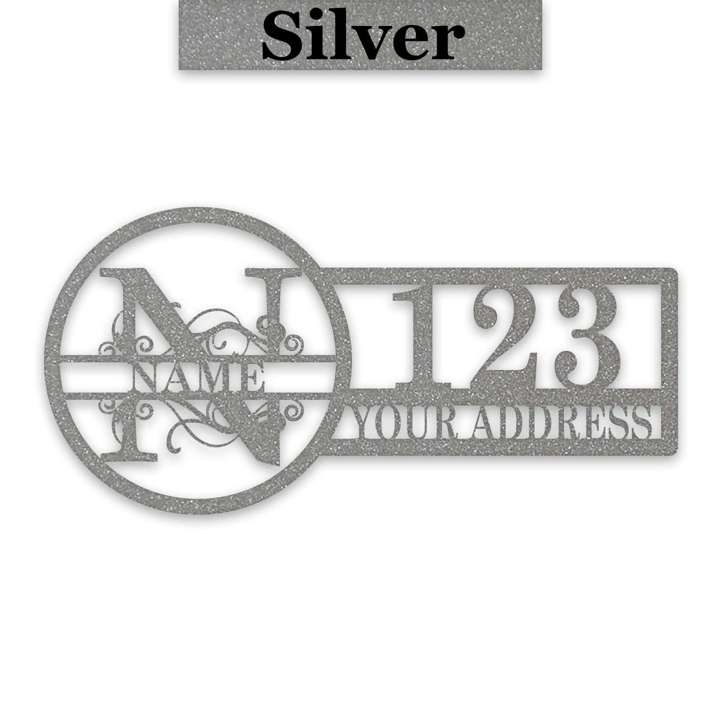 Split Letter Address Sign
