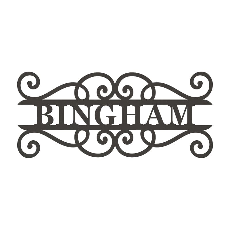 Split Scroll Monogram