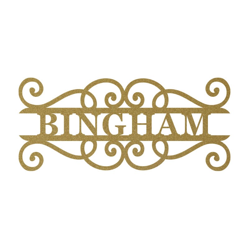 Split Scroll Monogram