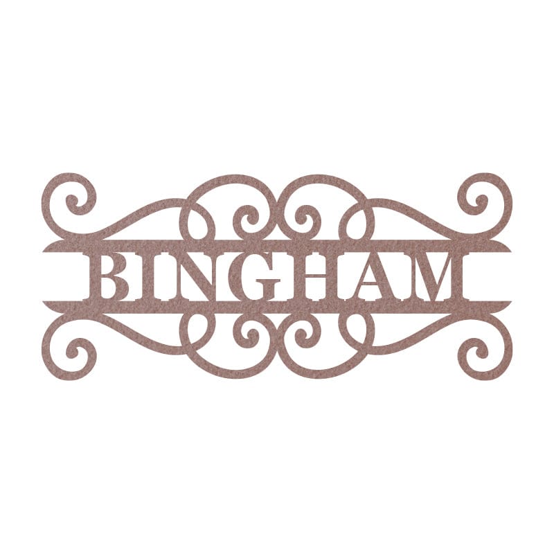 Split Scroll Monogram