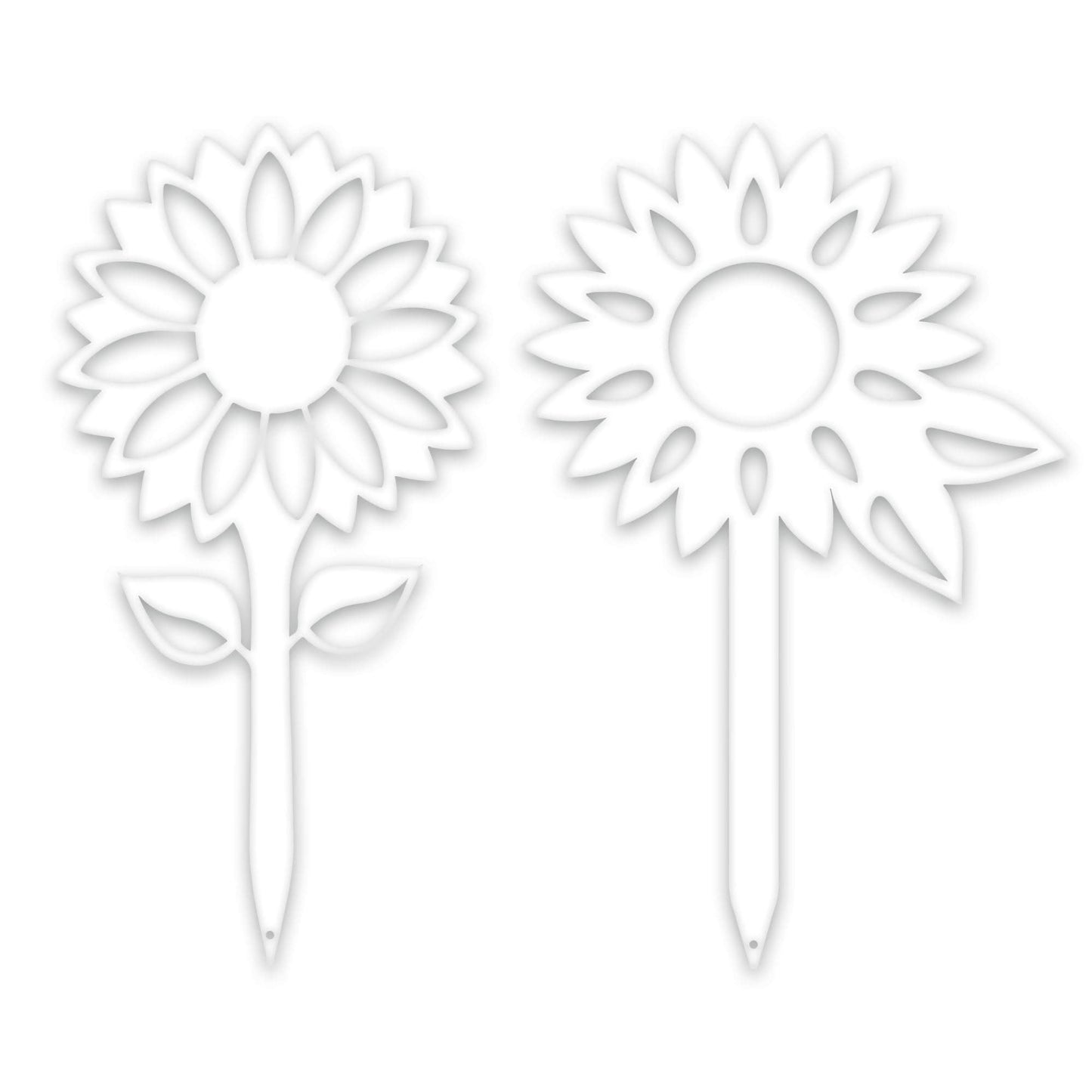 Sunflower Yard & Garden Stake Set - 2 Metal Yard Signs
