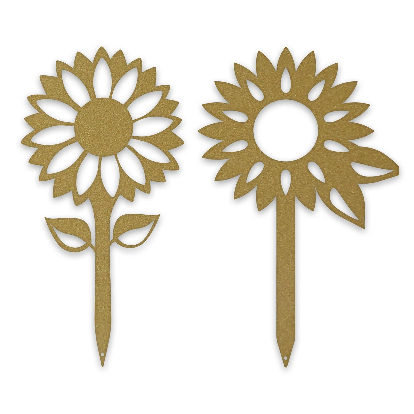 Sunflower Yard & Garden Stake Set - 2 Metal Yard Signs