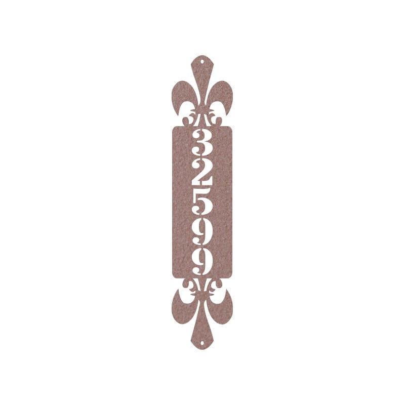 Vertical Address Plaque Metal Sign