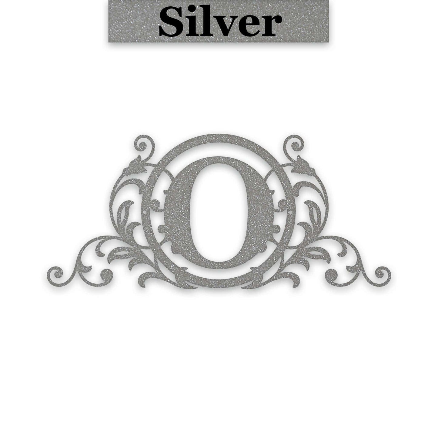 Vine and Circle Metal Monogram Sign