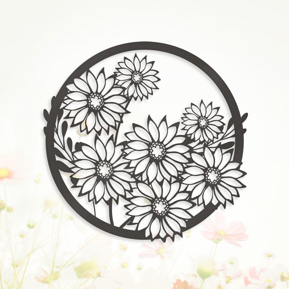 Wallflower Daisies - Metal Sign