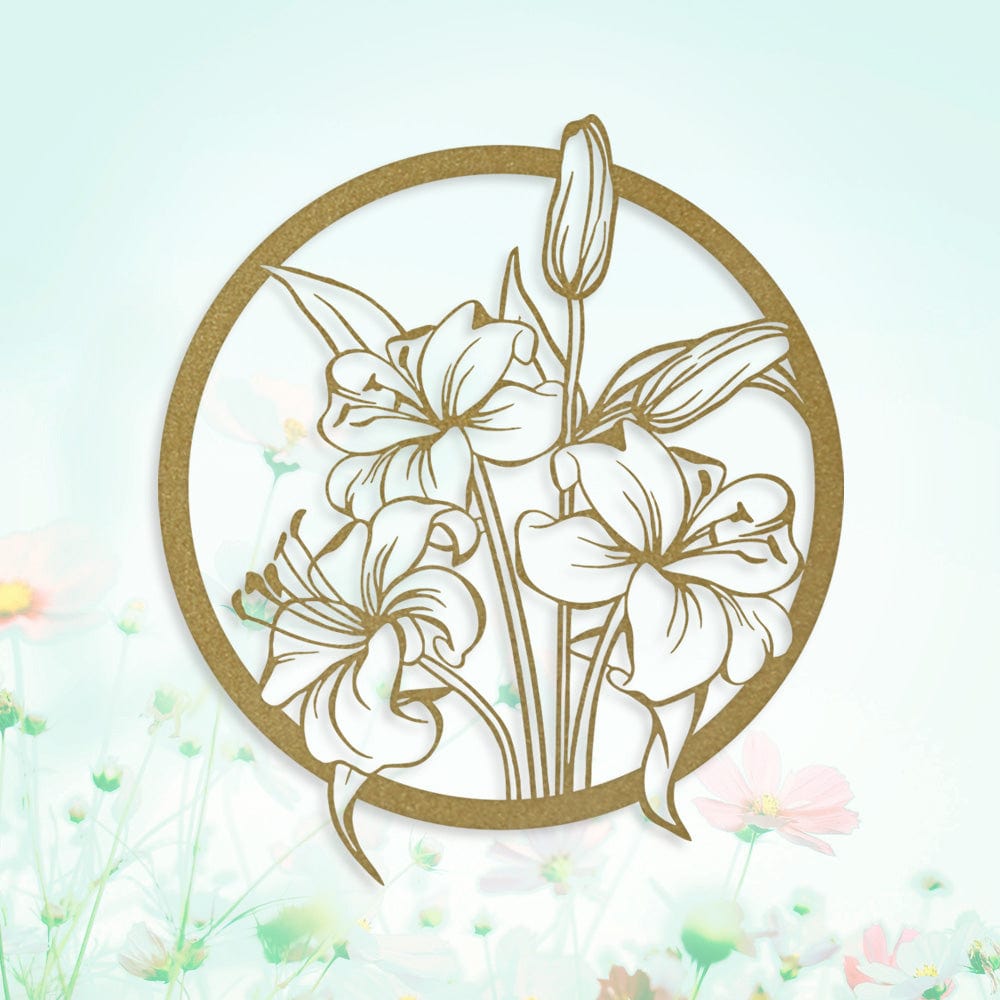 Wallflower Lilies - Metal Sign