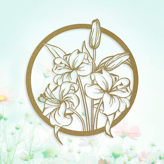 Wallflower Lilies - Metal Sign