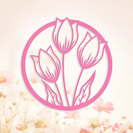 Wallflower Tulips - Metal Sign
