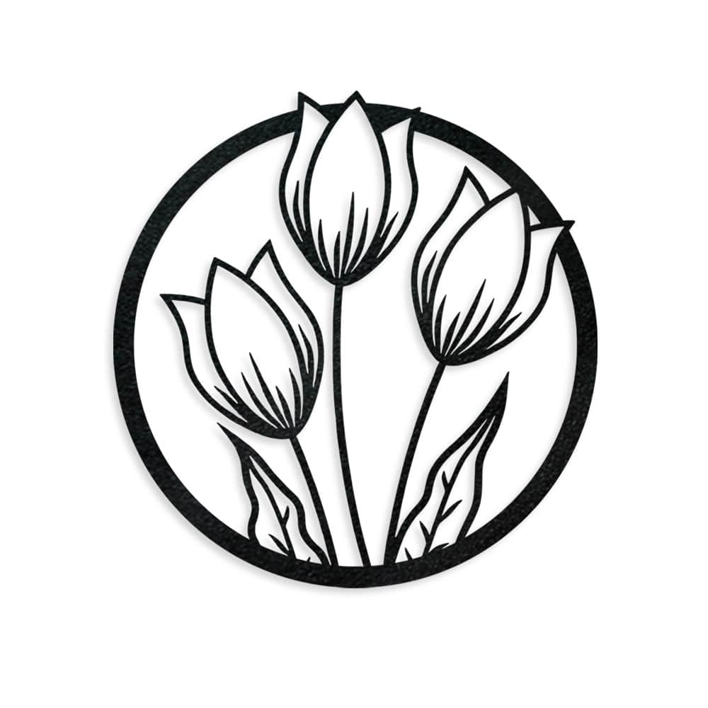 Wallflower Tulips - Metal Sign
