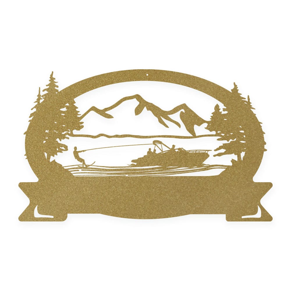 Waterski Boat Monogram